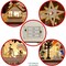 Casafield Wooden Christmas Advent Calendar with Drawers, Christmas Countdown LED Holiday Decoration with Shooting Star and Light Background